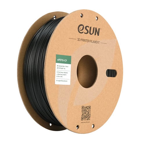 eSUN ePETG-CF 1.75mm 1kg musta